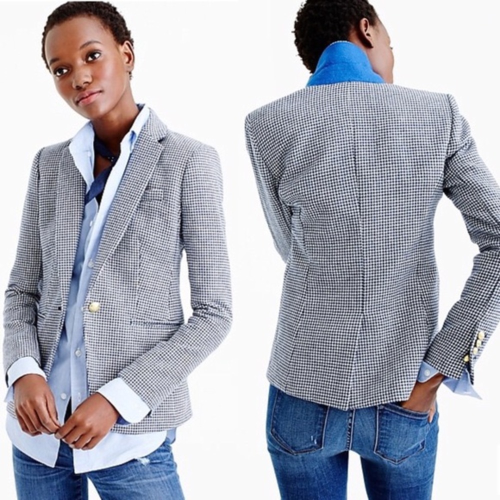 JCrew Campbell Houndstooth Blazer